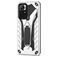 Mobigear Armor Stand Xiaomi Redmi Note 11T Hard Case Back cover Shockproof with Stand - Silver