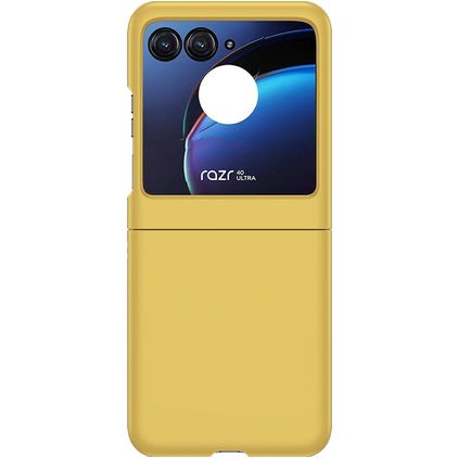 Mobigear Colors Motorola Razr 40 Ultra Hard Case Back cover - Yellow