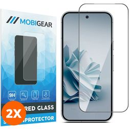 Mobigear Premium Google Pixel 9 Pro XL Tempered Glass Screen Protector - Case Friendly - Black (2-Pack)