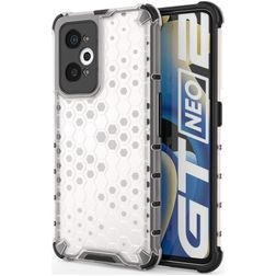 Mobigear Honeycomb Realme GT2 Funda Plástico rígido Carcasa Antigolpes - Blanco