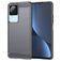Mobigear Brushed Slim POCO F4 Fleksibel TPU Bagsidecover - Grå