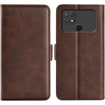 Mobigear Slim Magnet POCO C40 Pungetui med Seddelrum - Brun