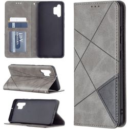 Mobigear Rhombus Slim Samsung Galaxy A32 4G Etui z klapką - Szary