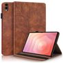 Mobigear Tree Samsung Galaxy Tab S11 Ultra Capa livro + Suporte para caneta stylus - Castanho
