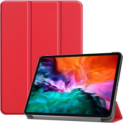 Mobigear Tri-Fold iPad Pro 12,9 pulgadas (2022) Funda tipo libro - Rojo