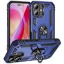 Mobigear Armor Ring iPhone 16 Hårdt Bagsidecover Stødsikkert med ringholder - Blå