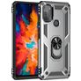 Mobigear Armor Ring Motorola Moto G50 Plástico rígido Capa traseira Antichoque com anel - Prateado