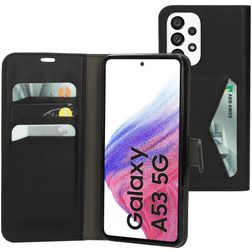 Mobiparts Classic Wallet Samsung Galaxy A53 Cover a libro portafoglio - Nero