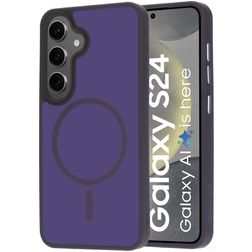 Mobiparts Hardcover Samsung Galaxy S24 MagSafe Hard Case Back cover - Satin Purple