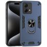 Mobigear Armor Ring Motorola Moto G84 Hardcase Back cover Antiurto con anello - Blu