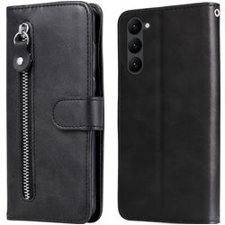 Mobigear Zipper Samsung Galaxy S23 Plus Wallet case - Black