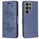 Mobigear Butterfly Samsung Galaxy S23 Ultra Cover a libro portafoglio - Blu