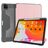 Mutural Tri-Fold Tough iPad Pro 12,9 tommer (2021) Pungetui + Stylus-holder - Sort / Rosaguld
