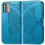 Mobigear Butterfly Nokia G42 Funda tipo libro Cartera - Azul