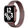 Mobigear Slim Loop Correa Milanesa Cierre magnético para Apple Watch - 49/46/45/44 mm - Marrón