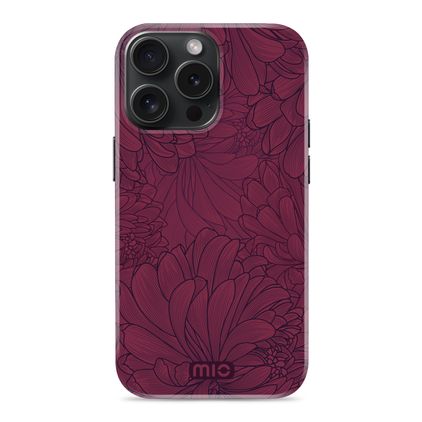 MIO iPhone 15 Pro MagSafe Hardcase Back cover - Berry Blooms