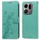 Mobigear Flowers OPPO Find X9 Pro Wallet case - Green