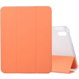 Mobigear Tri-Fold Gel iPad 10 (2022) TPU / Poliuretano (PU) Cover a libro + Portapenna - Arancione