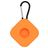 Mobigear Square Key Apple AirTag Cover Fleksibel Silikone Nøglering - Orange