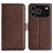 Mobigear Slim Magnet iPhone 17 Pro Wallet case - Brown