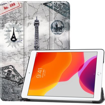 Mobigear Tri-Fold iPad 9 (2021) Knížkové pouzdro - Eiffel Tower