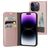 Mobiparts Classic Wallet iPhone 14 Pro Funda tipo libro Cartera - Rosa