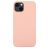 Mobigear Rubber Touch iPhone 14 Silicone Capa traseira - Sand Pink