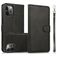 Mobigear Wallet iPhone 16 Pro Max Funda tipo libro 2 en 1 con carcasa extraíble Cartera - Negro