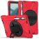 Mobigear SureGrip XGuard Lenovo Tab P11 Pro Gen 2 Capa Plástico rígido / Silicone Capa traseira + Suporte para caneta stylus + Suporte - Vermelho