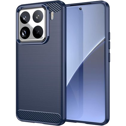Mobigear Brushed Slim Xiaomi 15 Pro Flexibel TPU Skal - Blå