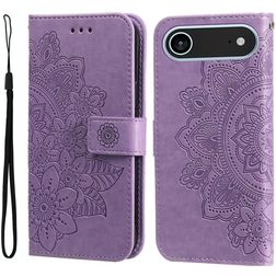 Mobigear Flowers iPhone Air Knížkové pouzdro Peněženka - Fialová