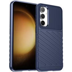Mobigear Groove Samsung Galaxy S23 FE TPU flexível Capa traseira - Azul
