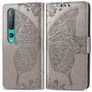 Mobigear Butterfly Xiaomi Mi 10 Pro Capa livro Carteira - Cinzento