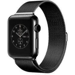 Mobigear Style Loop Milanorem Apple Watch Urrem Magnetlås - 49/46/45/44 mm - Sort