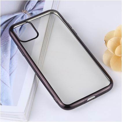 Mobigear Royal iPhone 11 Flexible TPU Back cover - Black / Clear