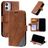 Mobigear Rhombus iPhone 12 Mini Wallet case - Brown