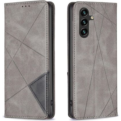 Mobigear Rhombus Slim Samsung Galaxy S25 FE Pungetui - Grå
