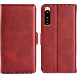 Mobigear Slim Magnet Sony Xperia 5 IV Wallet case - Red