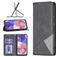 Mobigear Rhombus Slim Samsung Galaxy A23 Cover a libro - Nero