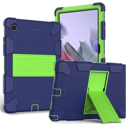 Mobigear ShieldStand Samsung Galaxy Tab A8 10.5 (2021) Plastica rigida / Silicone Back cover + Supporto - Blu / Verde