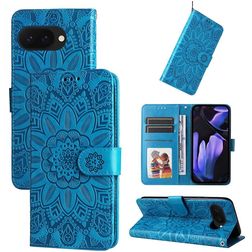 Mobigear Sunflower Google Pixel 9a Knížkové pouzdro Peněženka - Modrá
