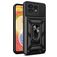 Mobigear Armor Ring Cam Slide Motorola Edge 40 Pro Hard Case Back cover Shockproof with Ring Holder and Camera Slider - Black
