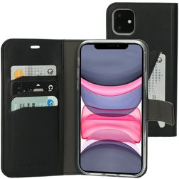 Mobiparts Classic Wallet iPhone 11 Pungetui med Seddelrum - Sort