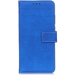 Mobigear Croco Samsung Galaxy S20 FE Funda tipo libro Cartera - Azul
