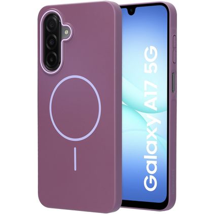 Mobiparts Slim Line Samsung Galaxy A17 MagSafe Plástico rígido Capa traseira - Imperial Purple