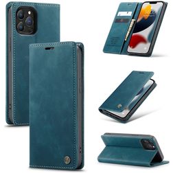 CaseMe 013 iPhone 13 Pro Max Funda tipo libro Cartera - Azul