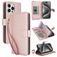 Mobigear Wallet iPhone 15 Pro Wallet case - Rose Gold