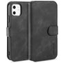 Mobigear Retro iPhone 11 Funda tipo libro Cartera - Negro