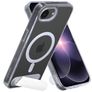 Mobiparts Hardcover Trasparente iPhone 17e MagSafe Hardcase Back cover con supporto - Trasparente
