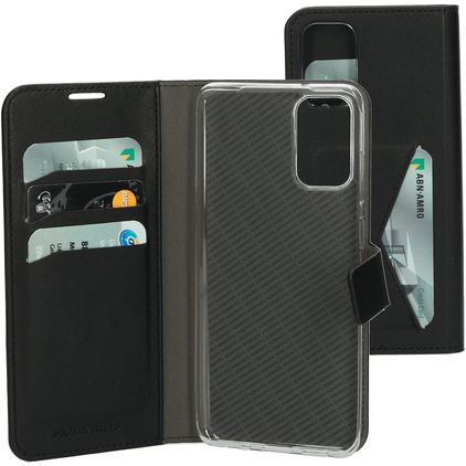 Mobiparts Classic Wallet Samsung Galaxy S20 Plus Funda tipo libro Cartera - Negro